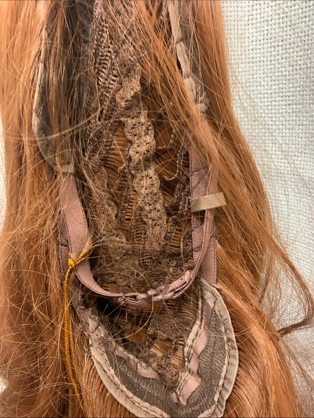 Women’s Long Wavy Synthetic Hairpiece - Natural Auburn